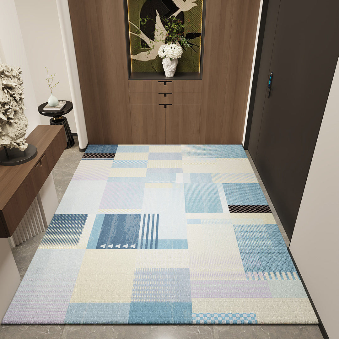Checkerboard Textured Area Rug