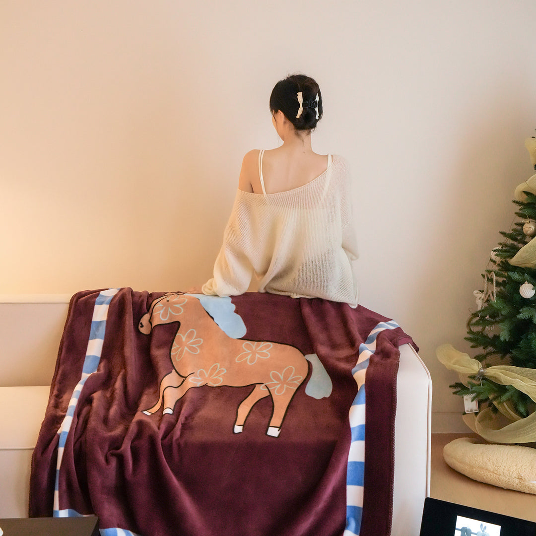 Cozy blanket for sofa