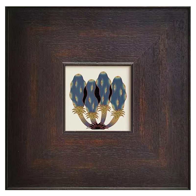 Framed Abstract Ink Artwork
