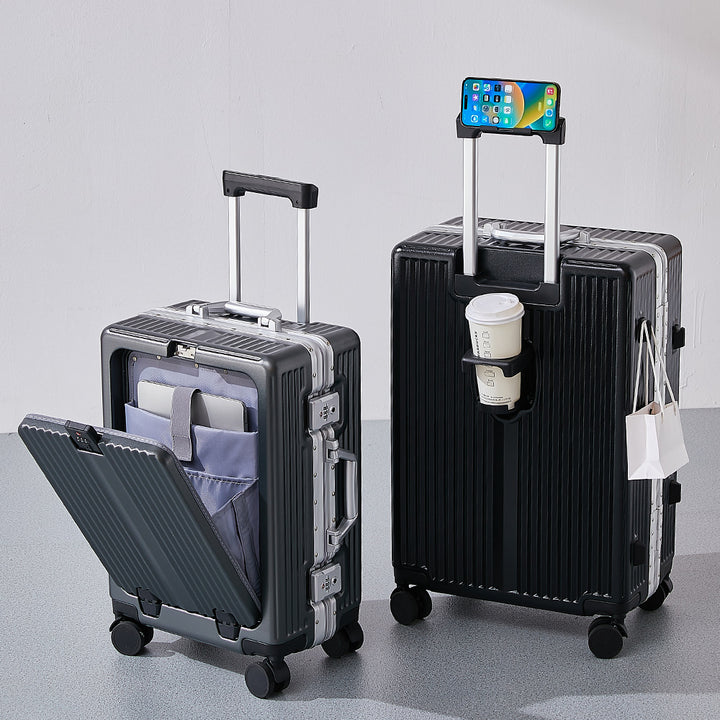 Sleek Hard-Shell Rolling Suitcase