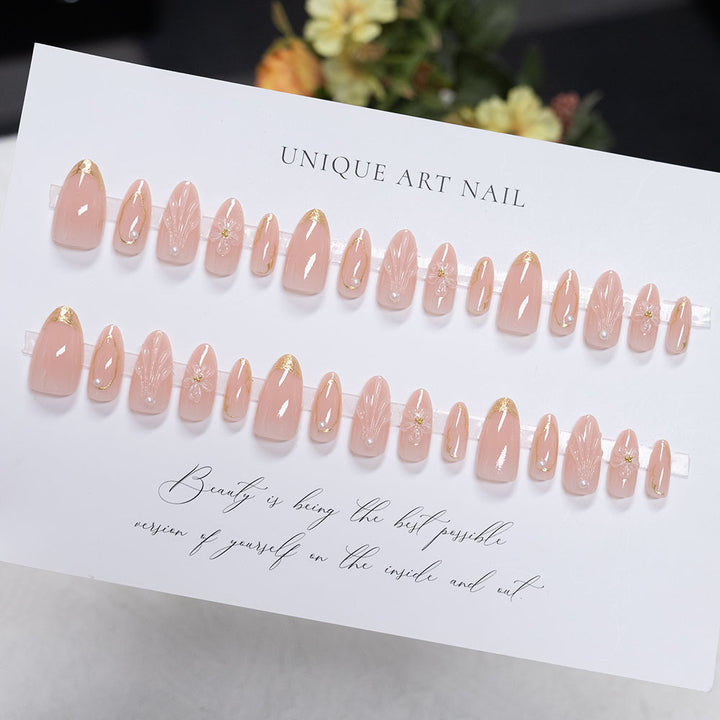 Artistic Floral Press-On Nails