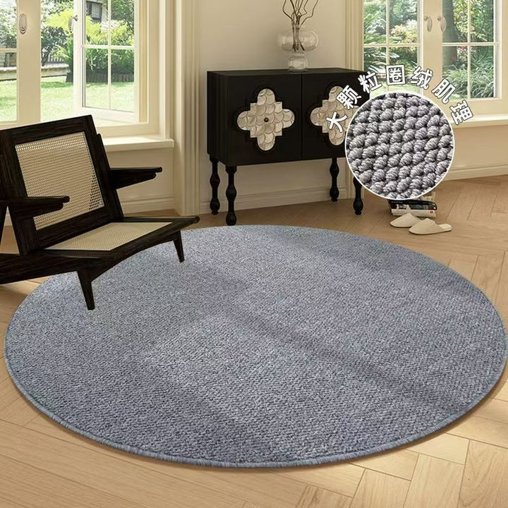 Round Textured Area Rug
