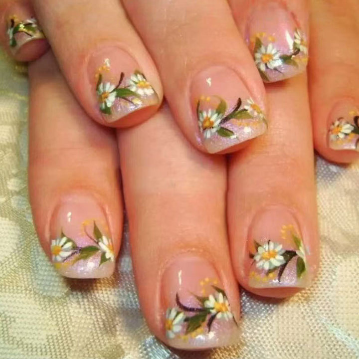 Floral Themed Press-On Nails