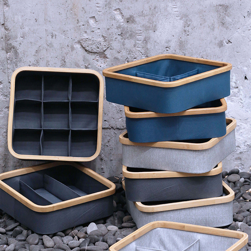 Multi-Sectional Bamboo Storage Tray Kalsten