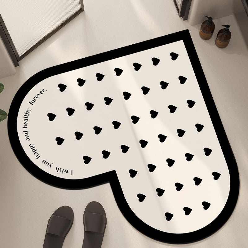 Heart-Shaped Decorative Mat