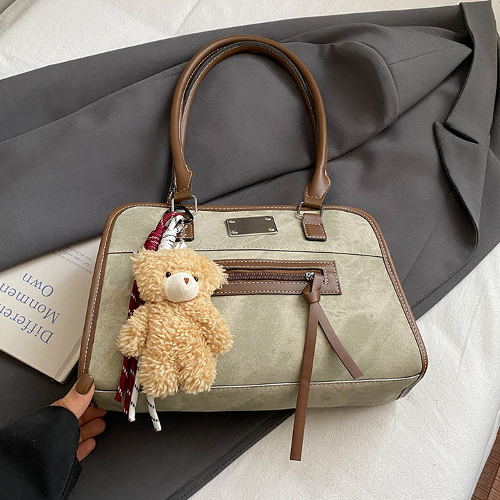 Cute Plush Teddy Bear Charm Handbag