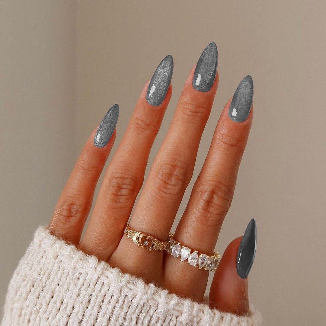 Artificial nail set with elegant glitter finish Kalsten