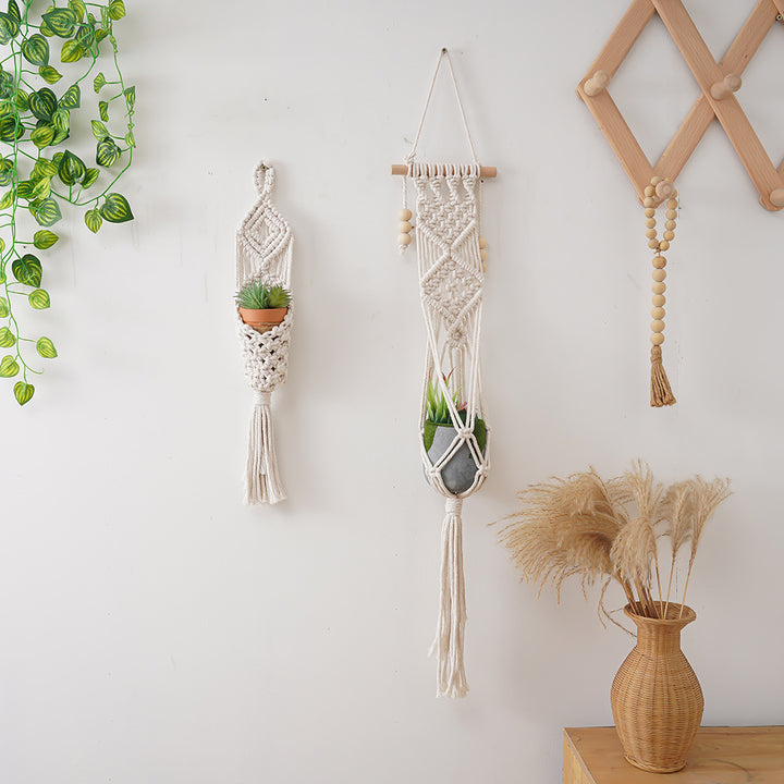 Macramé Plant Holder with Decorative Hanging Design Kalsten