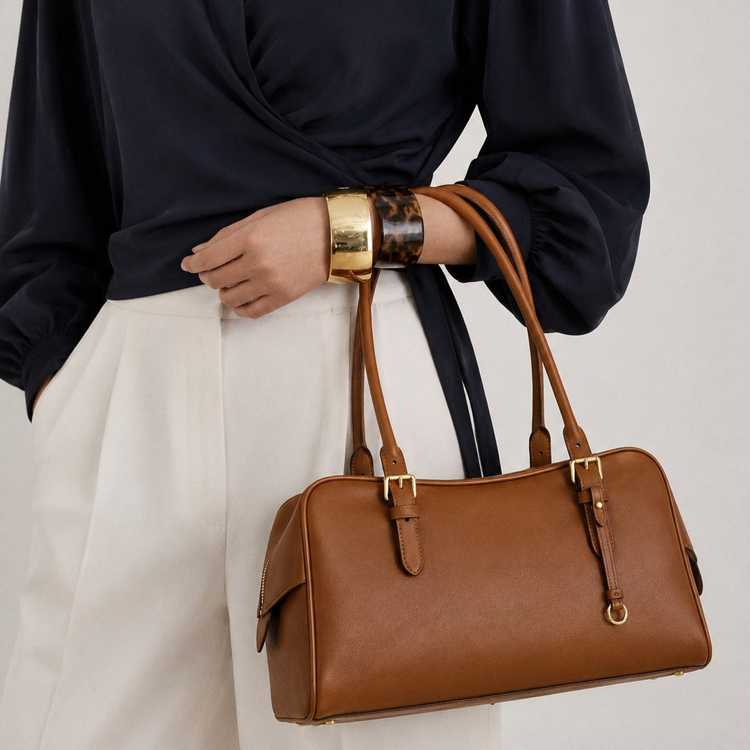 Classic Structured Leather Handbag