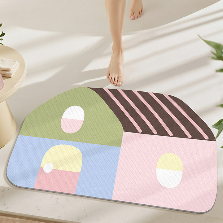 Playful Abstract Home Mat Kalsten