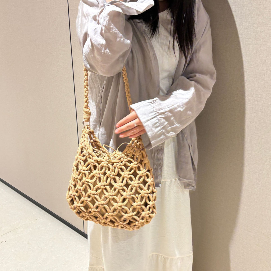 Hand-knotted Woven Shoulder Bag Kalsten
