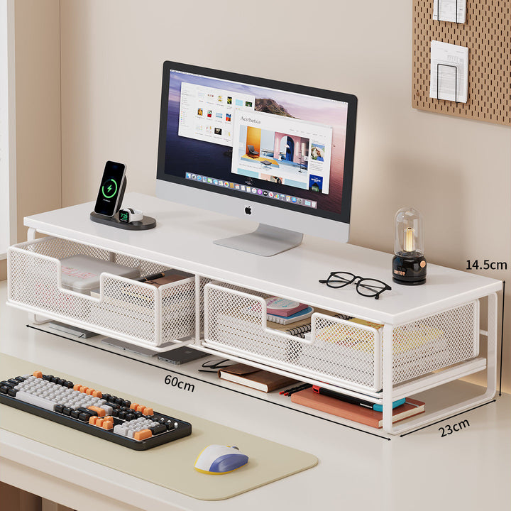 Multi-Functional Desk Organizer with Mesh Storage Bins Kalsten