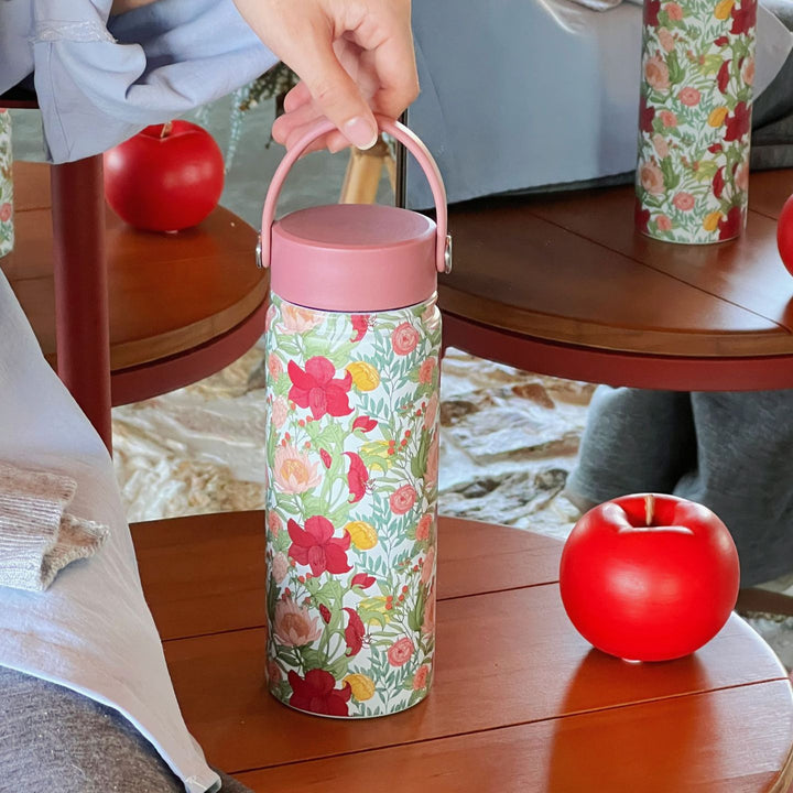 Women Trendy Flower Thermos Bottle Kalsten