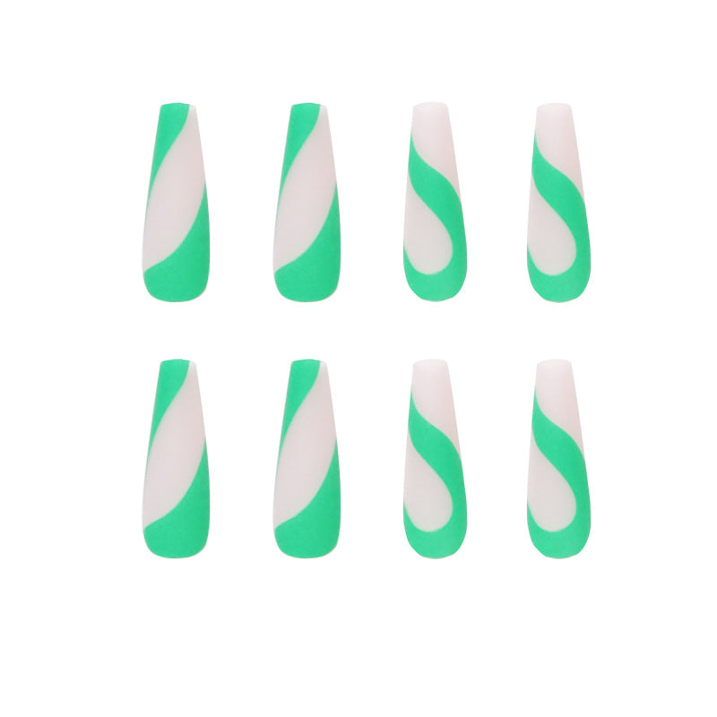 Artful nail art with modern French tip and colorful accents Kalsten