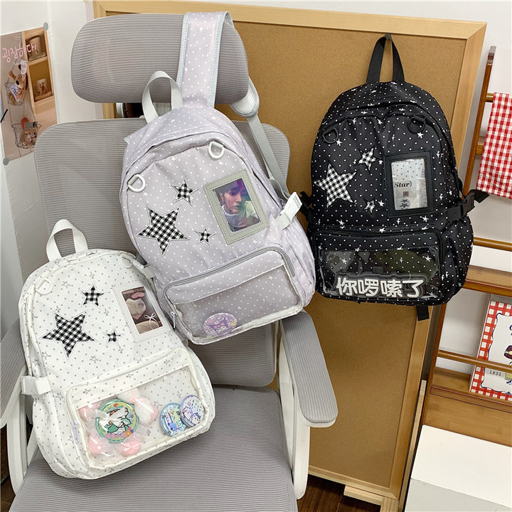 Fun and Stylish Star-Embellished Backpack Kalsten