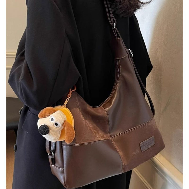 Chic Faux Leather Hobo Bag Kalsten