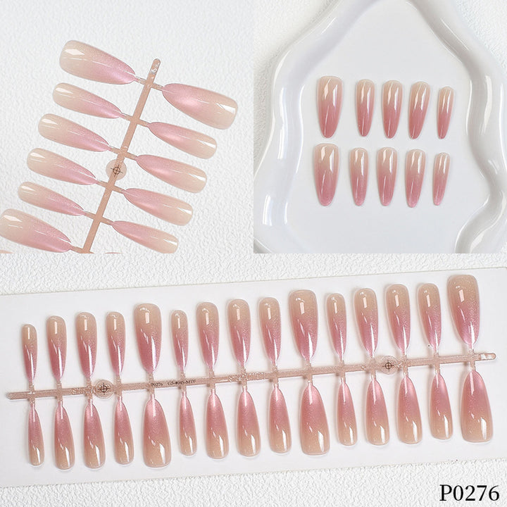 Gradient Shimmer Press-On Nail Art Kalsten