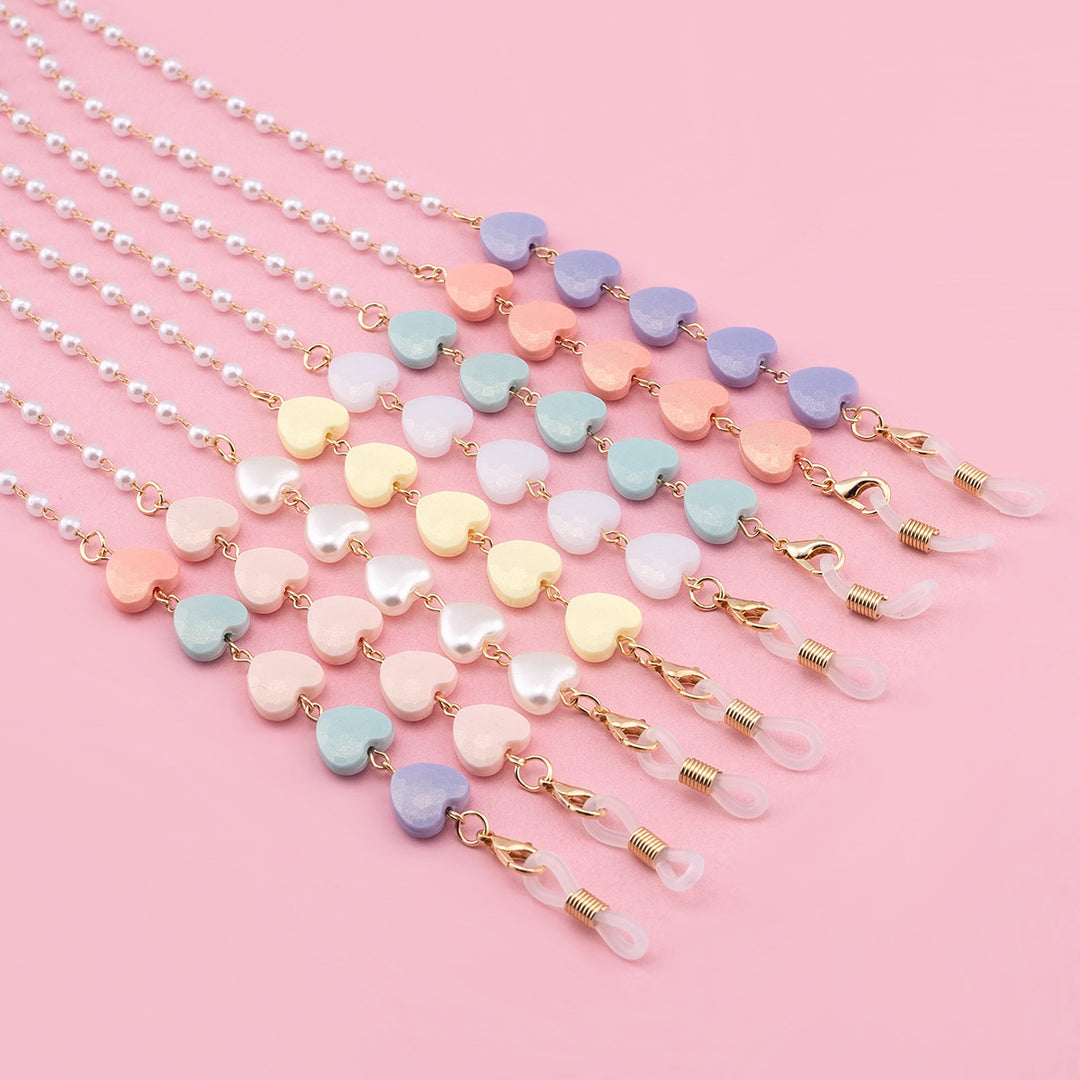 Decorative Heart-Shaped Eyewear Chain Kalsten