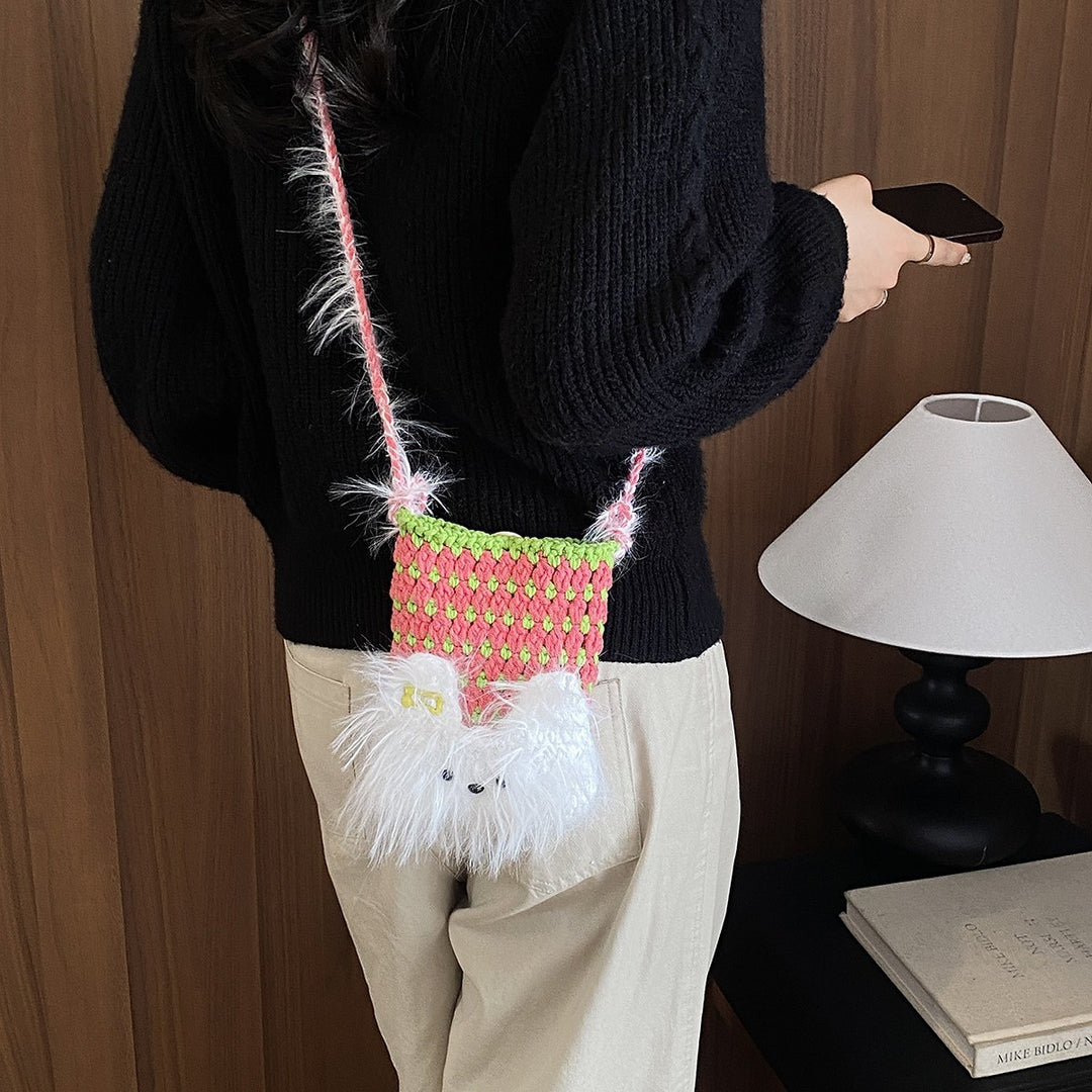 Cute Plush Animal-Themed Mini Bag