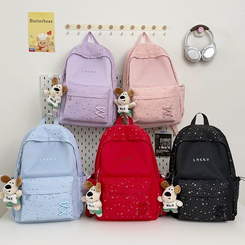 Stylish Star-Printed School Backpack Kalsten 1791205171