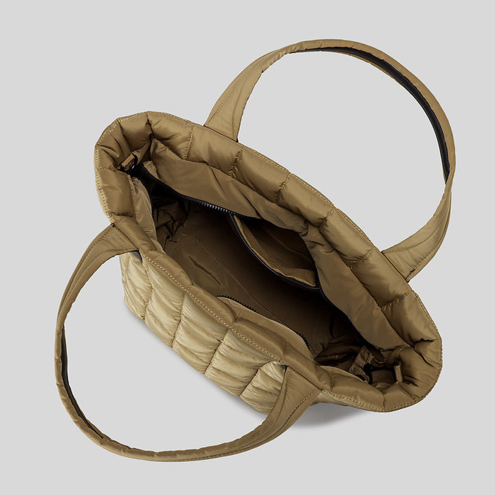 Quilted Puffer Tote Bag