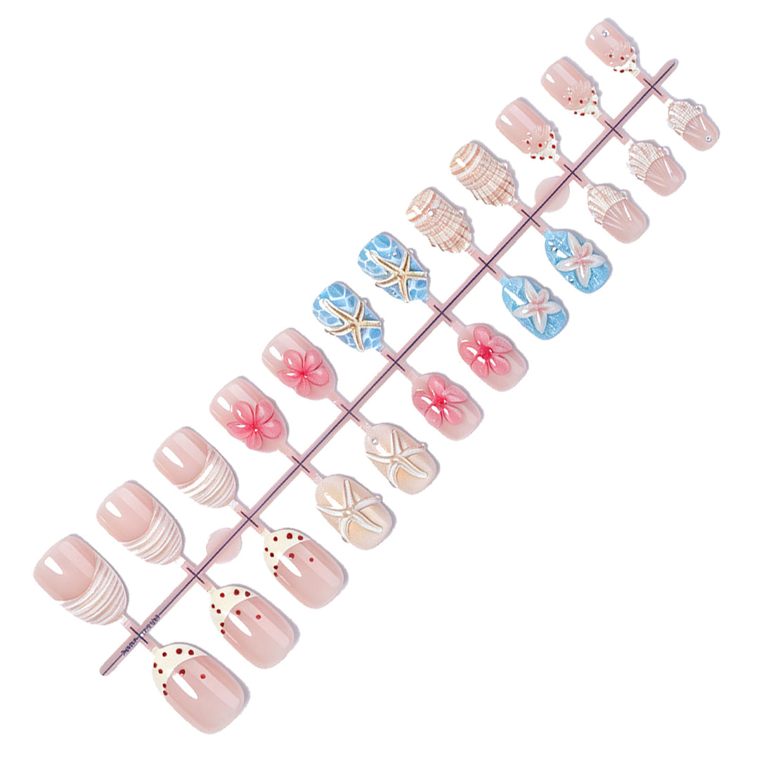 Artificial nails with maritime motifs Kalsten