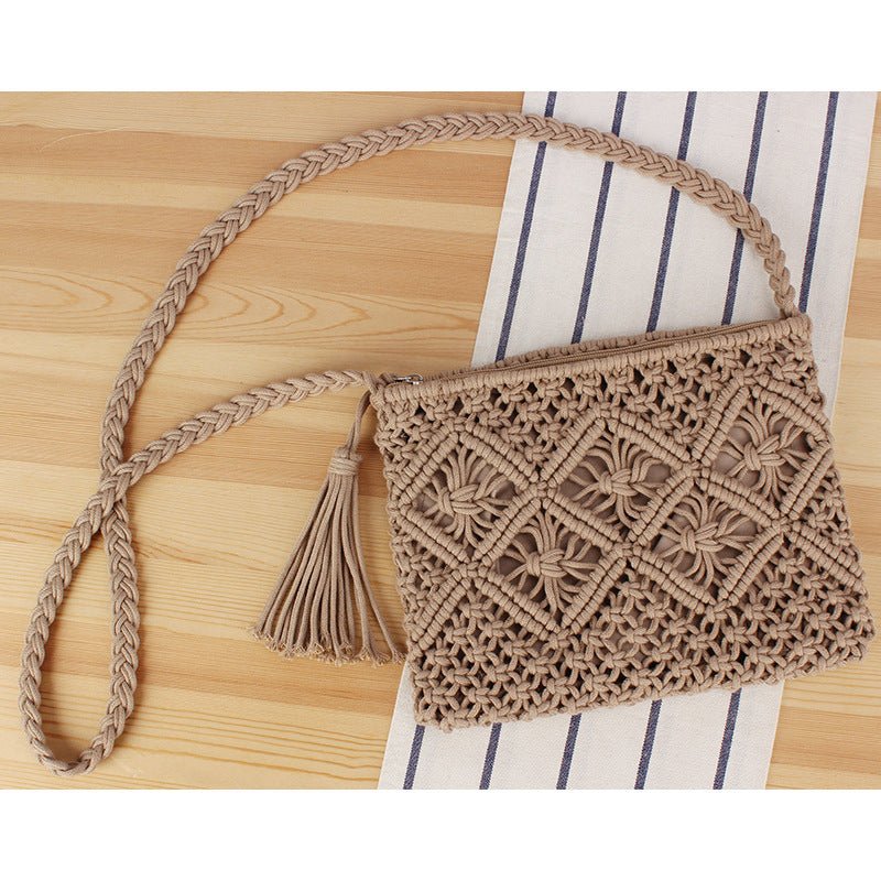 Hand-manipulated Macramé Crossbody Bag Kalsten