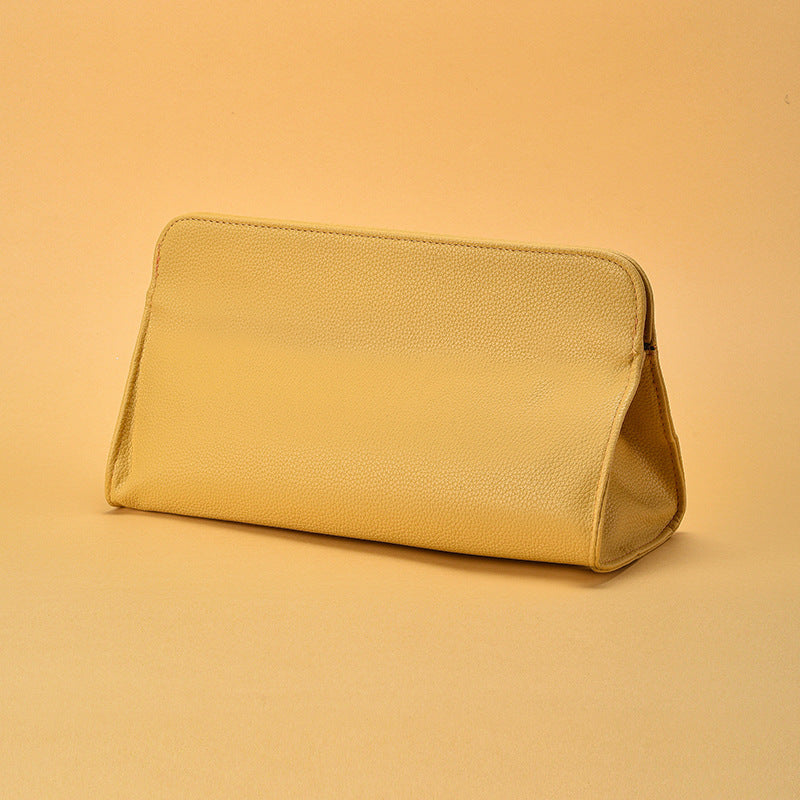 Textured Leather Cosmetic Pouch Kalsten