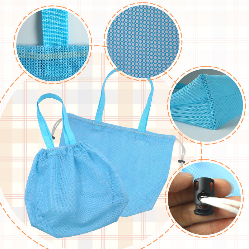 Practical mesh tote bag with drawstring Kalsten