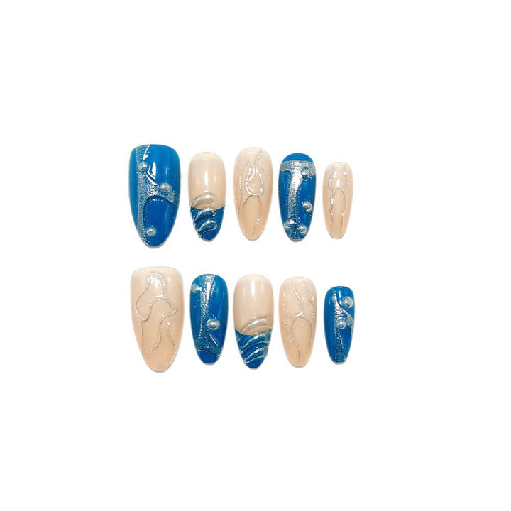 Creative artificial nails with unique water optics Kalsten