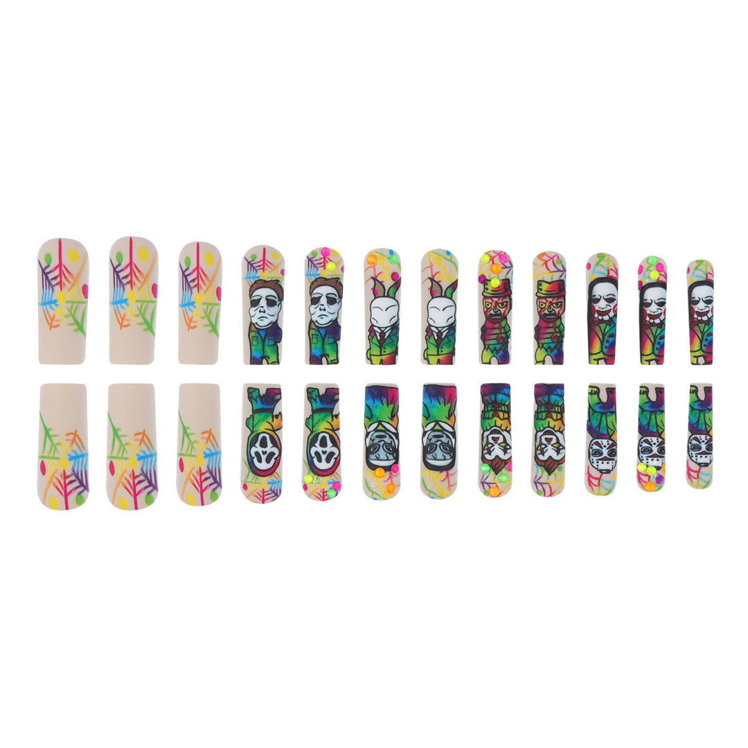 Artistic Horror-Themed Press-On Nails Kalsten