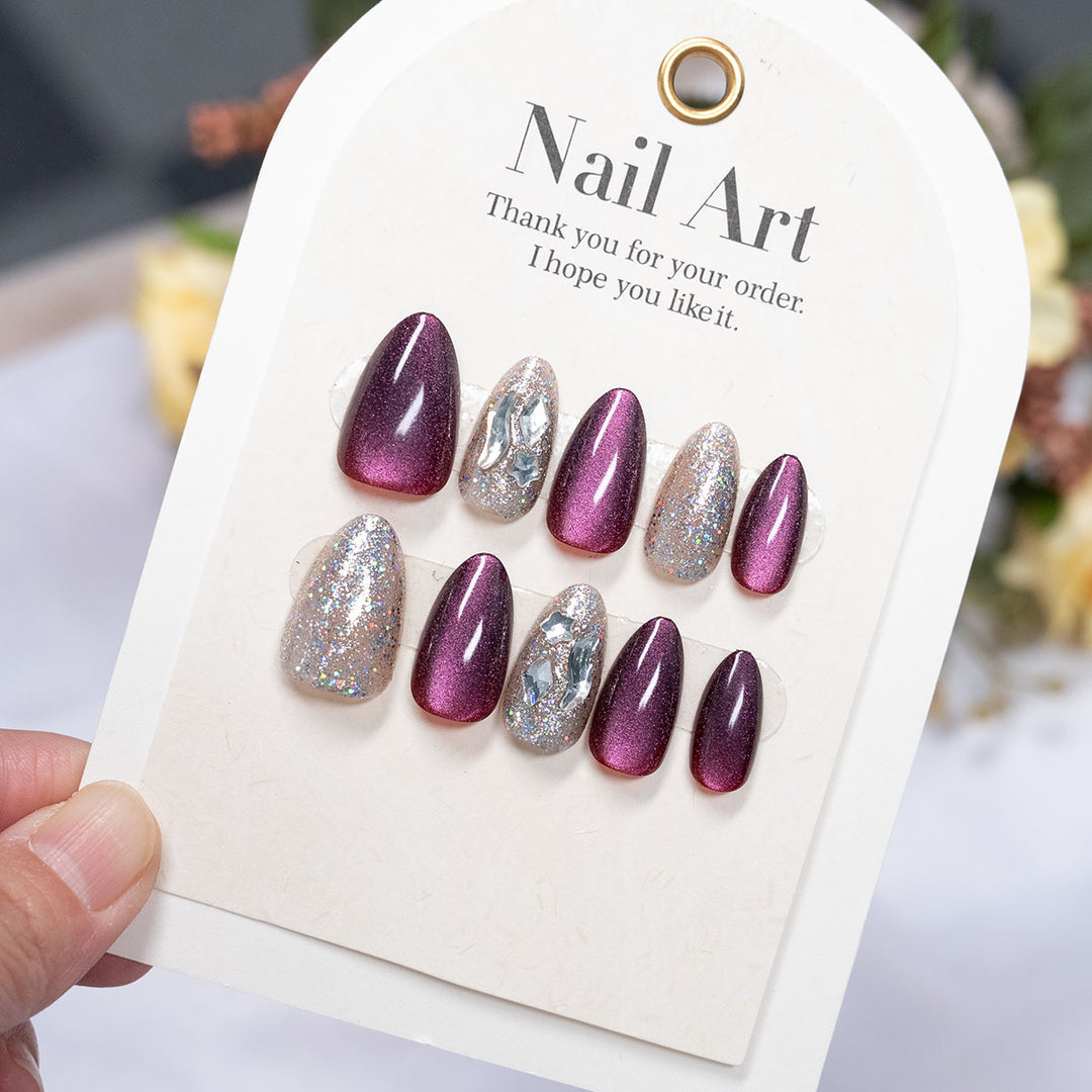 High Shine Press-On Nail Art