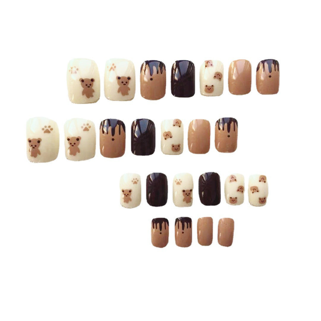 Cute Cartoon-Themed Press-On Nail Set