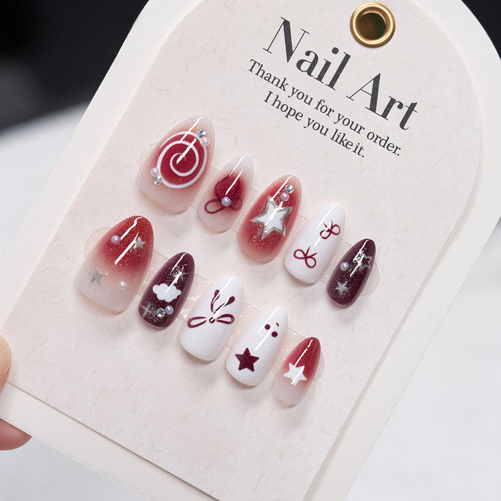 Decorative Press-On Nail Art Set