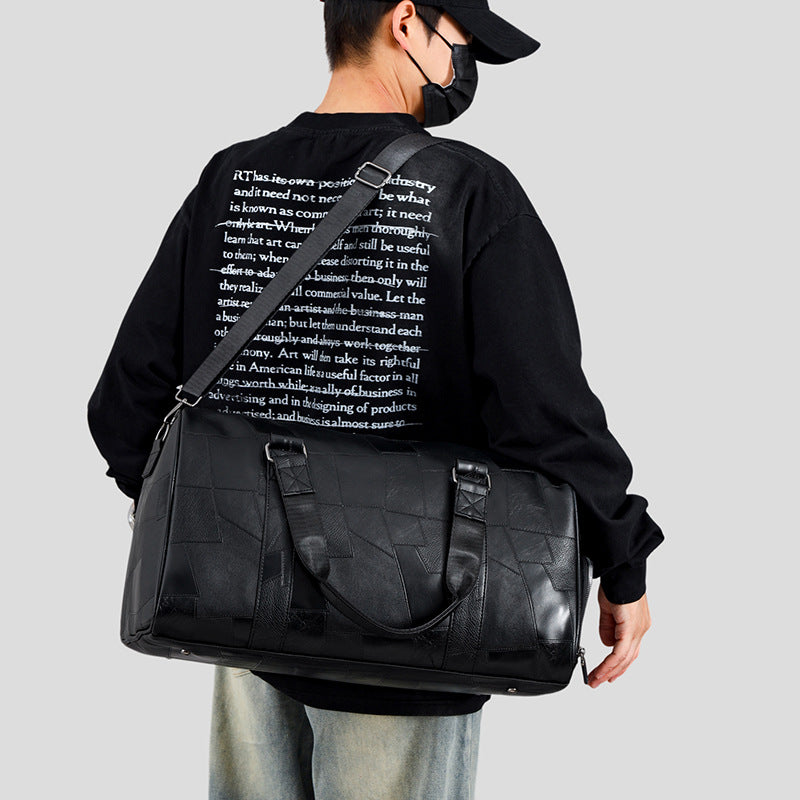 Premium Leather Weekender Duffel Bag Kalsten