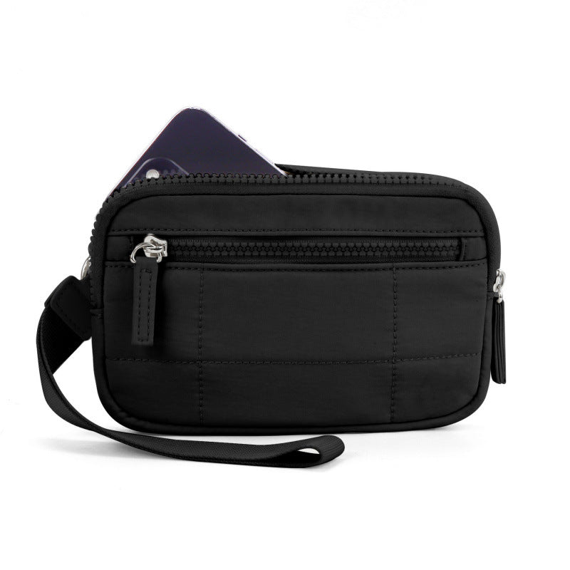 Practical wrist bag with zipper pockets Kalsten