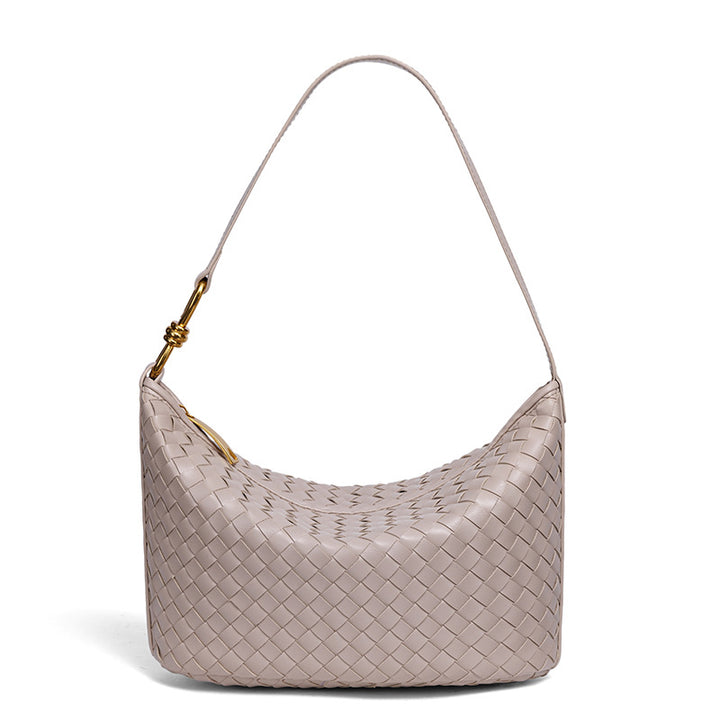 Stylish Woven Leather Handbag Kalsten