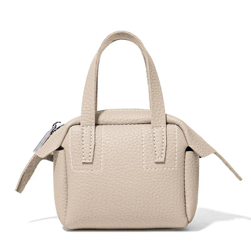 Compact Textured Handheld Satchel Kalsten