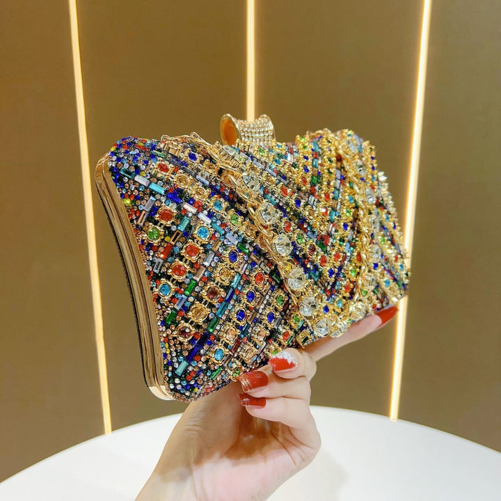Crystal-Studded Evening Clutch