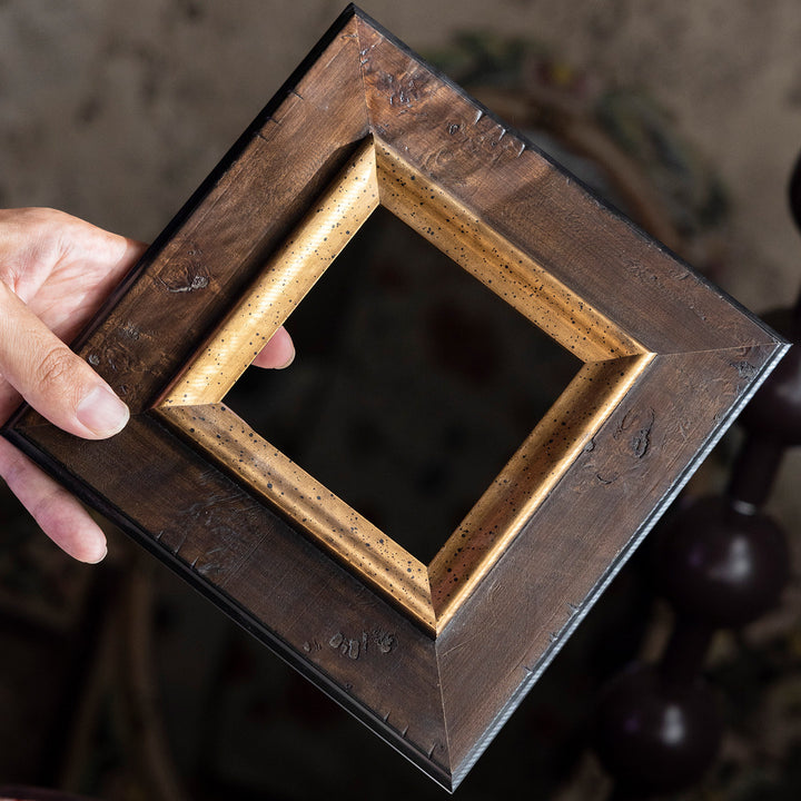 Ornate Handcrafted Wooden Art Frame for Home