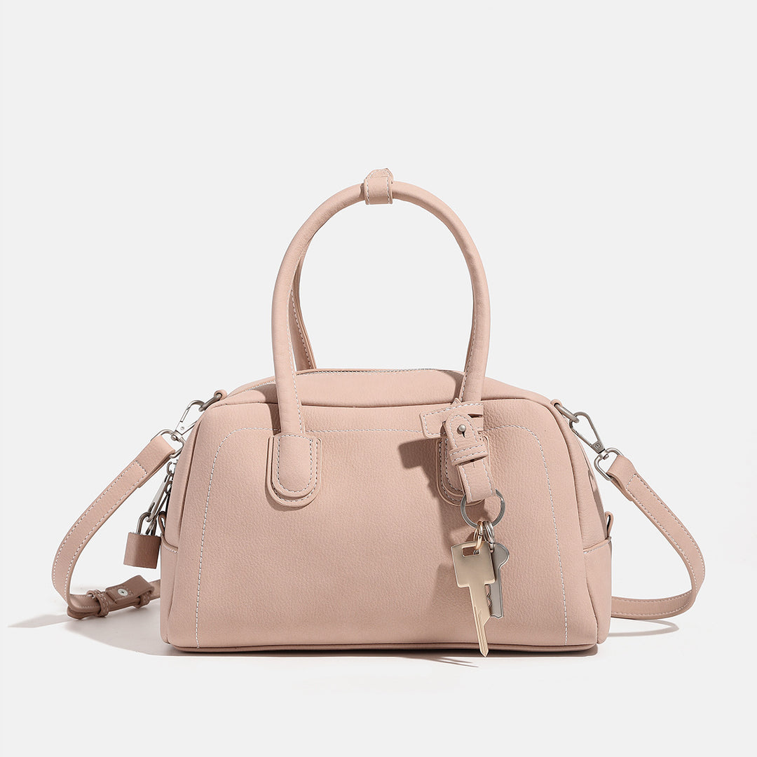 Classic Structured Handheld Satchel Bag