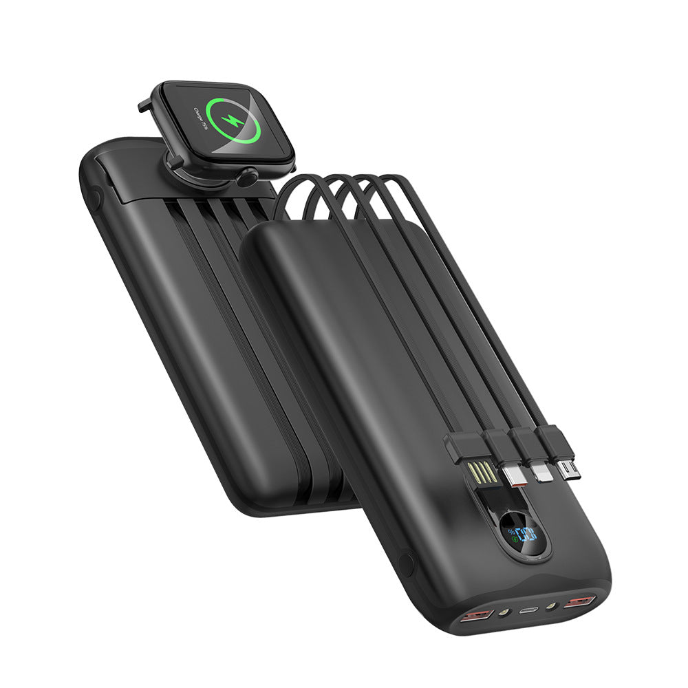 Portable power bank with fast inductive charging and multiple USB ports Kalsten