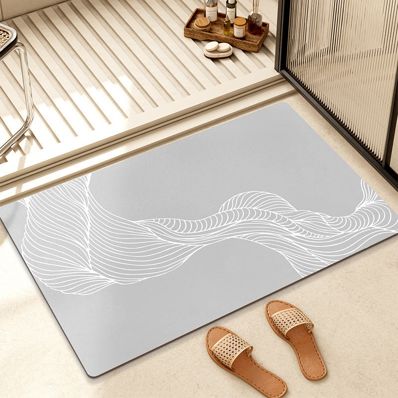 Abstract Geometric Pattern Bath Mat