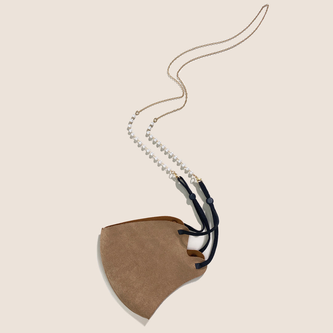 Pearl-Embellished Eyewear Retainer Chain Kalsten