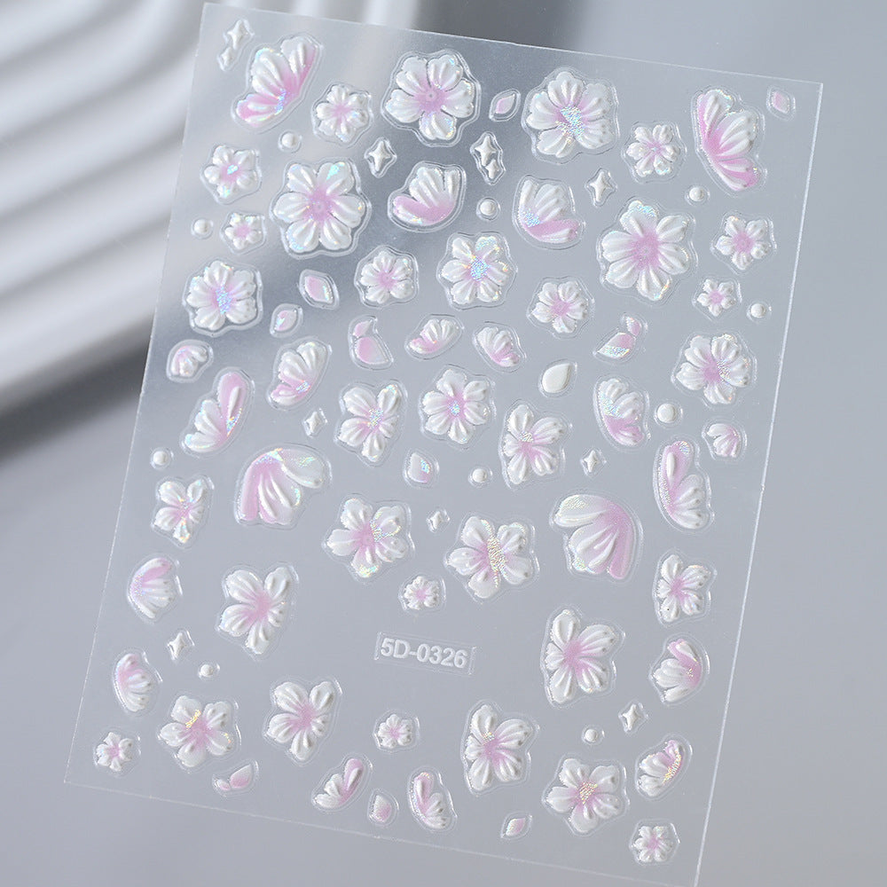 Floral Nail Art 3D Stickers