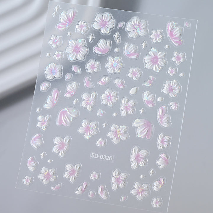 Floral Nail Art 3D Stickers