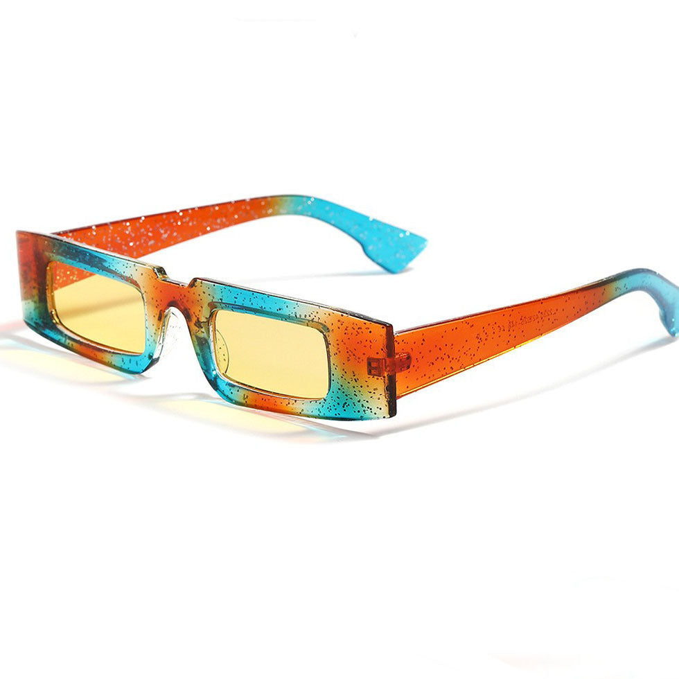 Women's fashionable geometric sunglasses with transparent frame and polarized lenses Kalsten