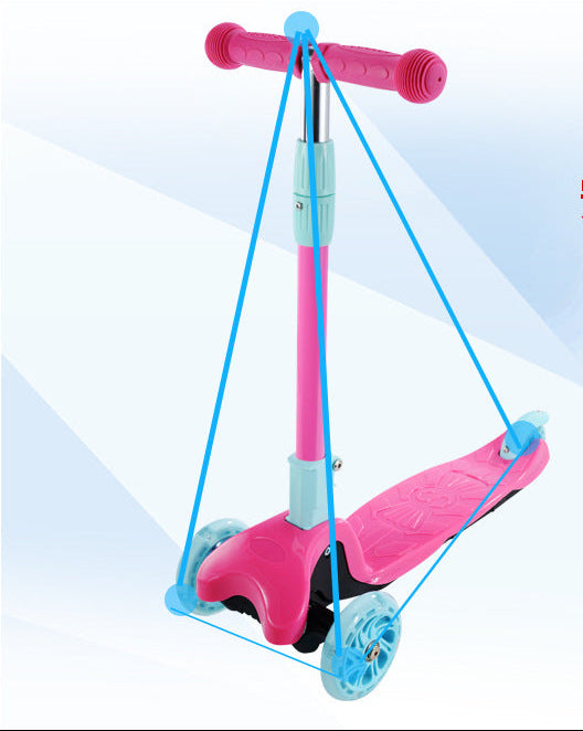 Smooth-Riding Three-Wheel Kickboard Scooter Kalsten