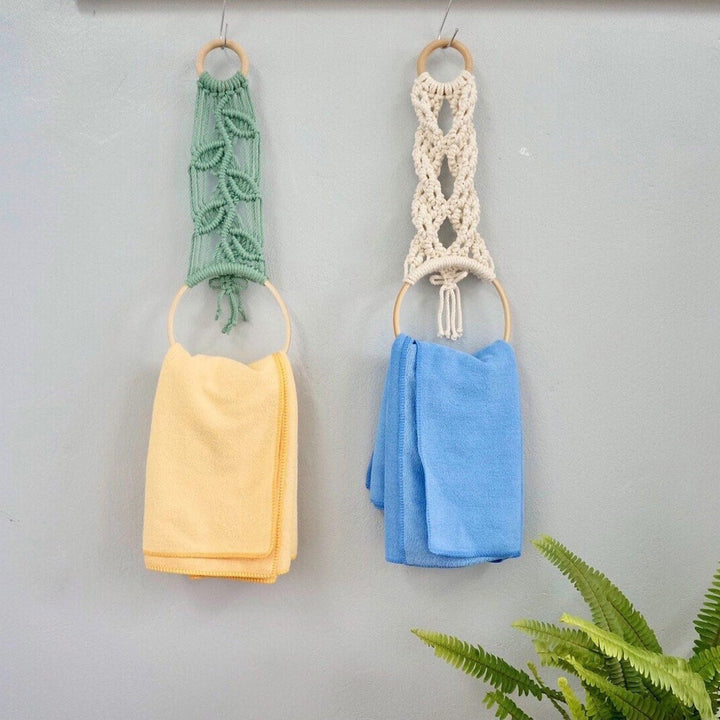 Decorative Macrame Towel Holder Kalsten