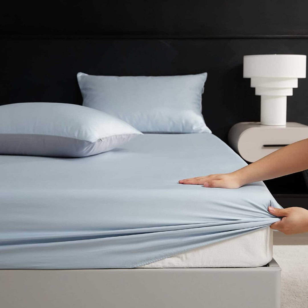 Reversible Premium Cotton Satin Bed Set with Silky Soft Finish